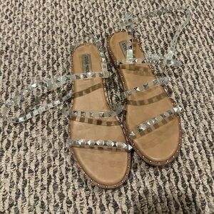 Steve Madden travel sandals in clear